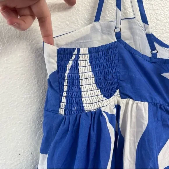 Anthropologie Printed Babydoll Smock Maxi Dress Size XS *Flawed* Spring Summer - Picture 10 of 11